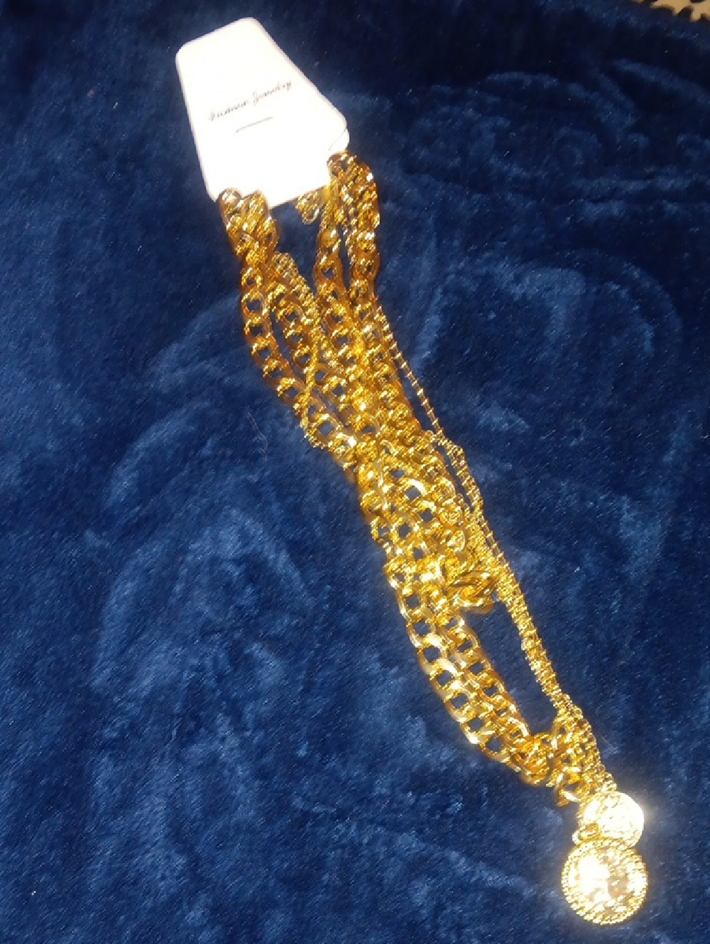 Gold Multi-Chain Pendant Necklace - Women Jewelry